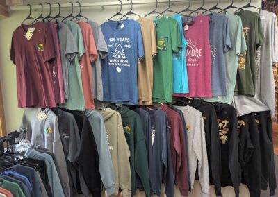 Clothing available in the gift shop.
